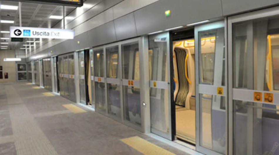 The driverless metro line in Milan is operated in one control room.