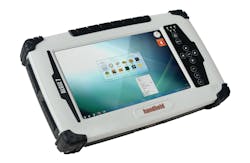 Handheld has introduced a new, faster version of its Algiz 7 super rugged tablet. Handheld has introduced a new, faster version of its Algiz 7 super rugged tablet.