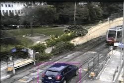 Strange behaviors like a car on railroad tracks can be easily spotted by behavior recognition cameras. Strange behaviors like a car on railroad tracks can be easily spotted by behavior recognition cameras.