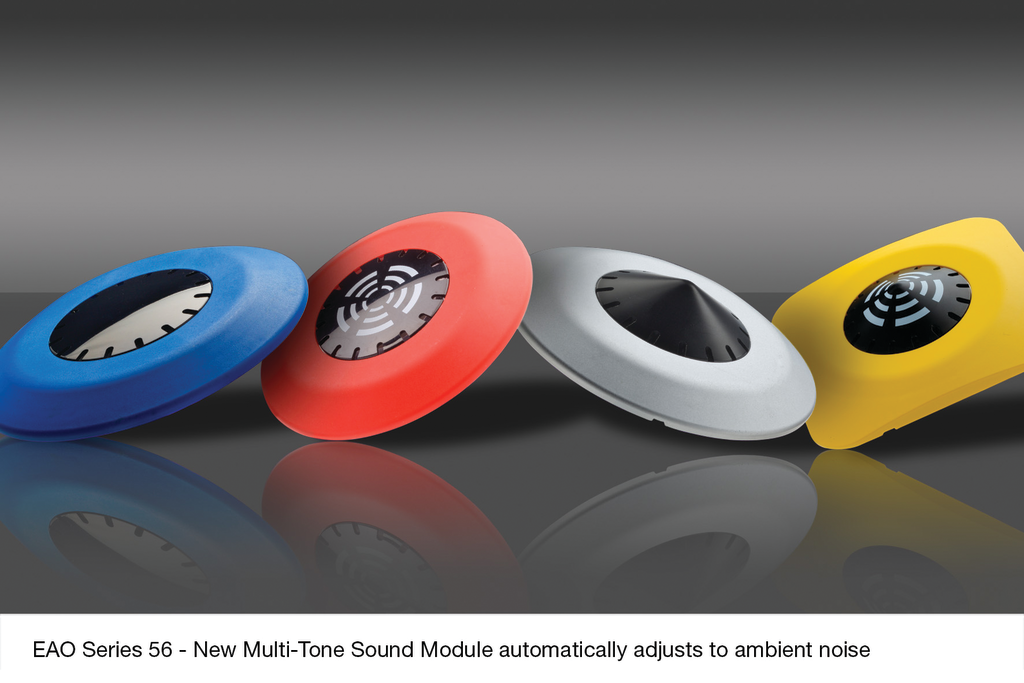 The self-adjusting Series 56 Multi-Tone Sound Module counteracts ambient noise by adjusting its volume.