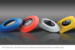 The self-adjusting Series 56 Multi-Tone Sound Module counteracts ambient noise by adjusting its volume. The self-adjusting Series 56 Multi-Tone Sound Module counteracts ambient noise by adjusting its volume.