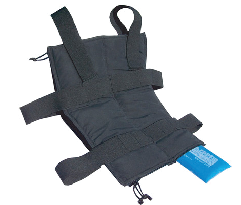 Vest keeps wearer cool while using body armor.