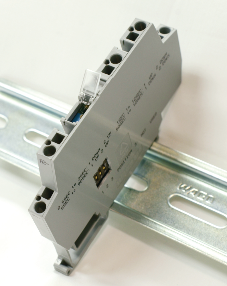The Triggered Timer Relay utilizes 6mm-wide relay housing