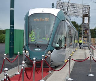 Alstom has provided the first Citadis to Nottingham.