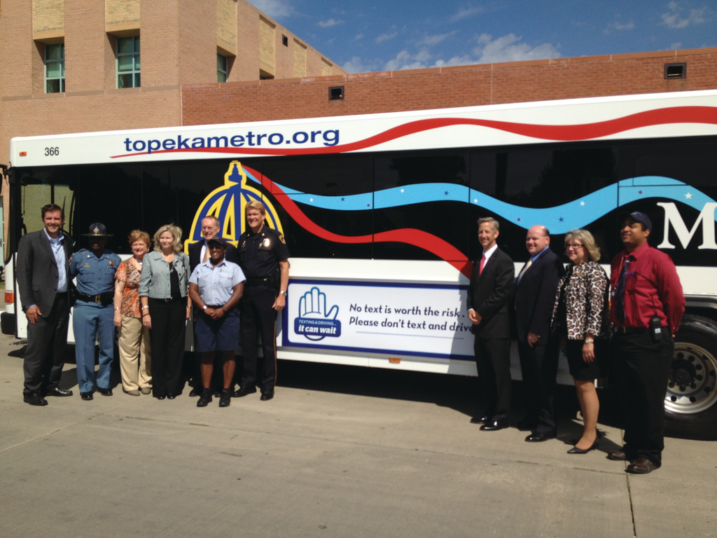 Topeka Metro has joined the 'It Can Wait' program to discourage texting and driving.