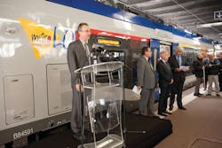 Alstom and SNCF leaders gathered in the Lorraine region Sept. 21 as the first Regiolis trains were delivered.