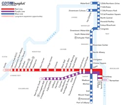 The CDTA plans to expand bus rapid transit by 40 miles in Albany, N.Y. The CDTA plans to expand bus rapid transit by 40 miles in Albany, N.Y.