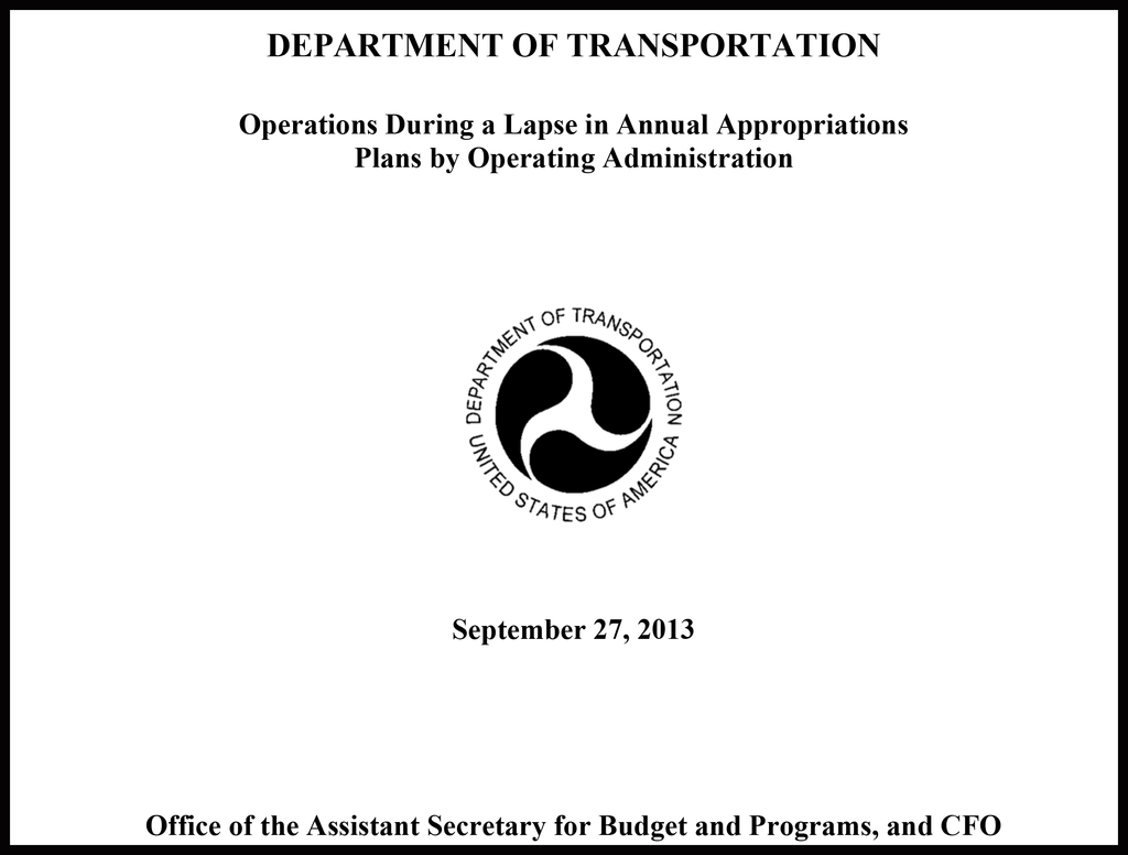 Dot 2014 Plan For Approp Lapse 11182951
