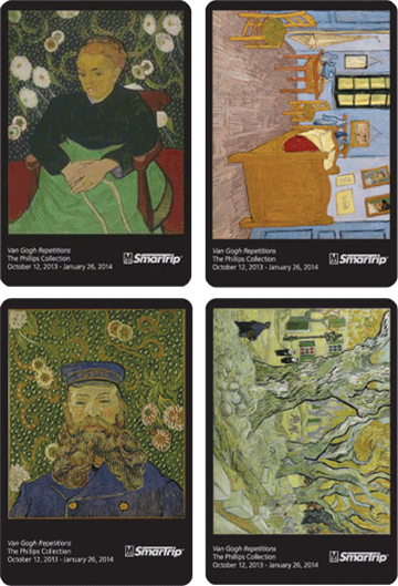 Metro has unveiled Van Gogh fare cards.