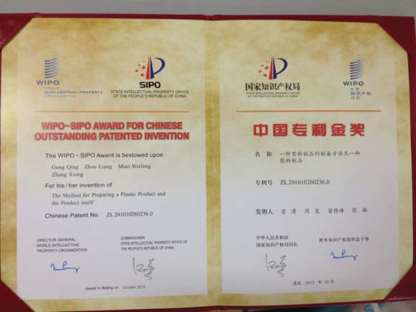 WIPO &ndash; SIPO Award for Outstanding Patent Inventions