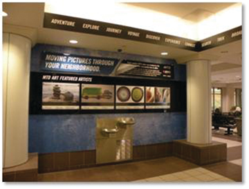 MTD has displayed area artist's works.