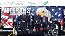 The MTA introduced its new fully wrapped bus honoring veterans. The MTA introduced its new fully wrapped bus honoring veterans.
