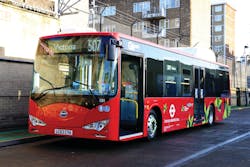 BYD ebuses have entered service in London.