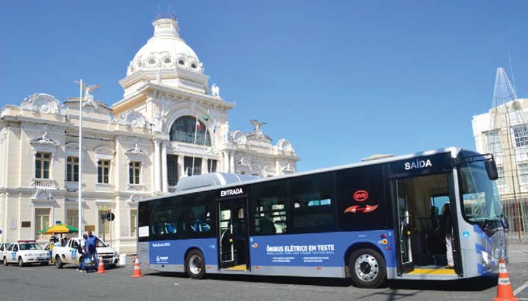 BYD is taking part in an electric bus pilot in Salvador, Brazil