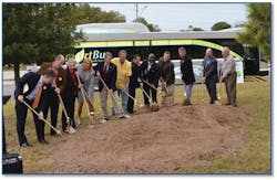 Officials gathered Dec. 2 to break ground on the new Pinellas Park Transit Center.