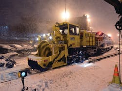 An army of MTA New York City Transit workers swept throughout the city and waged a war of attrition against the first winter storm of 2014. An army of MTA New York City Transit workers swept throughout the city and waged a war of attrition against the first winter storm of 2014.