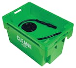 The CleanBox Flow, the newest addition to the family of Bio-Circle manual industrial parts washing systems.