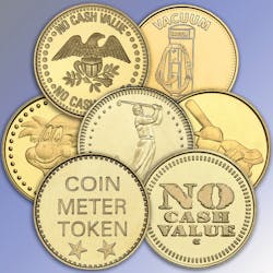 Some studies show some metals used in tokens can have anti-microbial properties.