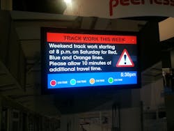 Peerless-AV is one of many companies that's pushing into the mass transit industry. Peerless-AV is one of many companies that's pushing into the mass transit industry.