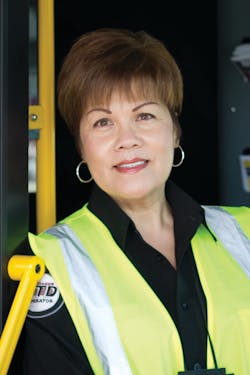 an Joaquin Regional Transit District (RTD) coach operator Christy Benson received the Central California Safety Council&rsquo;s Bus Driver Safety Award for 2013.