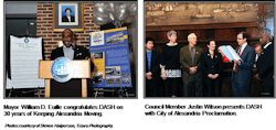 Alexandria Mayor William D. Euille congratulates DASH on 30 years of Keeping Alexandria Moving. Alexandria Mayor William D. Euille congratulates DASH on 30 years of Keeping Alexandria Moving.