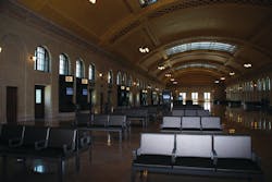 Union Depot in St. Paul has been fitted with digital signage. Union Depot in St. Paul has been fitted with digital signage.