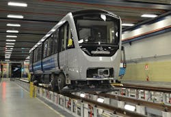 The Azur cars are an inspiring example of ecodesign. Once the trains reach the end of their useful lifespan, 92.5 percent of each car will be reusable, recyclable or recoverable. The Azur cars are an inspiring example of ecodesign. Once the trains reach the end of their useful lifespan, 92.5 percent of each car will be reusable, recyclable or recoverable.