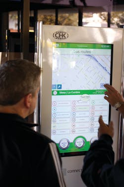 The interactive kiosk can be customized to provide non-transit information as well, and with the ability to display online advertisements, it has the ability to be a revenue-generator for transit agencies.