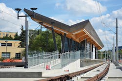The city of Edmonton has begun to power up electric lines on the LRT&apos;s north line extension.