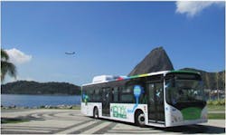 The first long-range, zero-emissions bus in Rio -- the BYD 12 meter all-Electric bus The first long-range, zero-emissions bus in Rio -- the BYD 12 meter all-Electric bus
