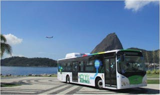 The first long-range, zero-emissions bus in Rio -- the BYD 12 meter all-Electric bus