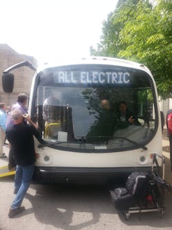 Proterra introduced its second generation bus May 5 in Kansas City, Mo.