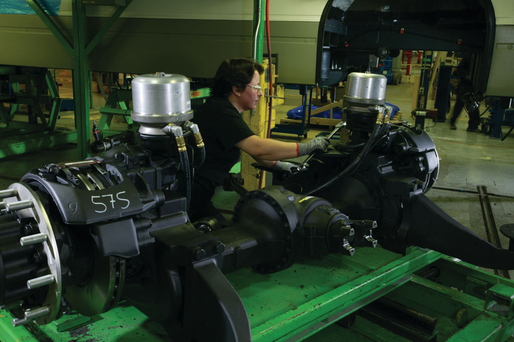 Components for buses used in U.S. and Canadian transit agencies are subject to extensive regulations.