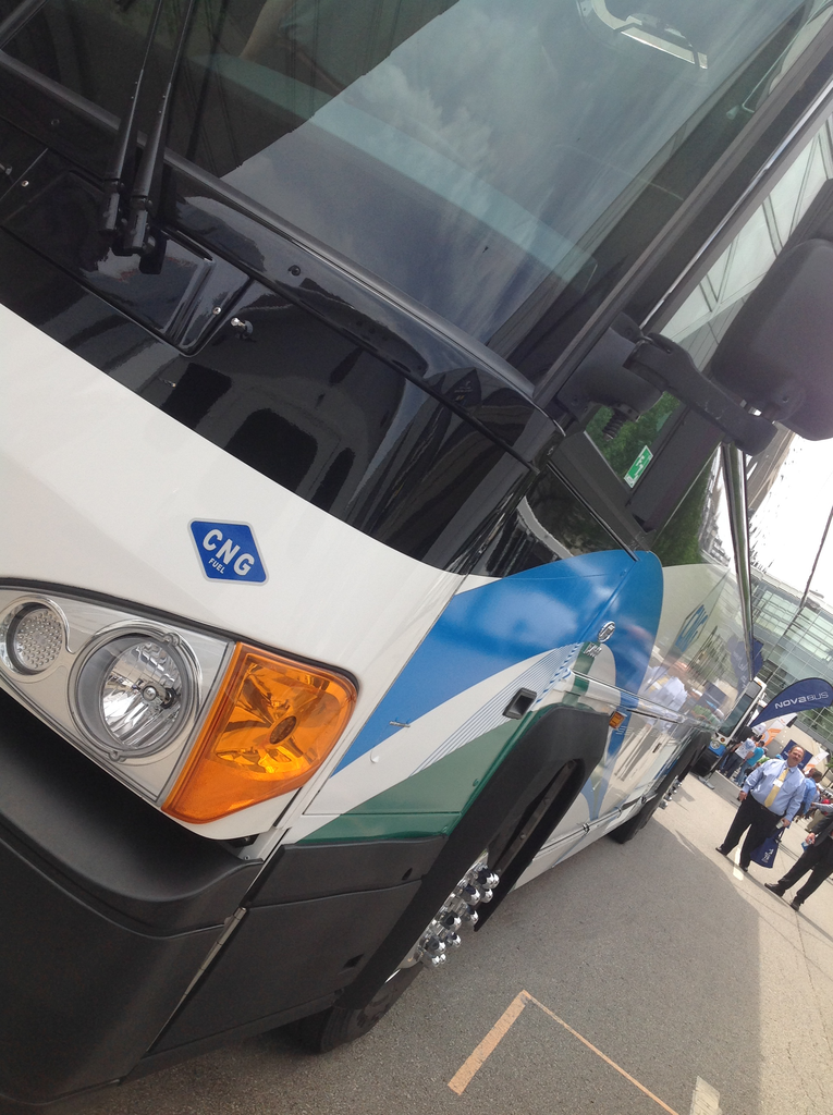 MCI's Commuter Coach is available in clean diesel, CNG or hybrid powertrain configurations.