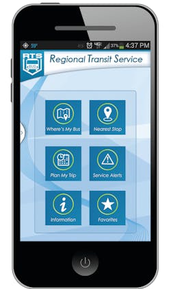 RTS in Rochester, N.Y., has launched a new phone app giving riders real-time bus arrival information. RTS in Rochester, N.Y., has launched a new phone app giving riders real-time bus arrival information.