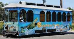 The Sunshine Turtle Express has hit the roads in South Walton County, Fla.