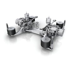 ZF's AVE 130 electric portal axle based on an electric independent wheel drive — for particularly economical and resource-saving city bus operation. ZF's AVE 130 electric portal axle based on an electric independent wheel drive — for particularly economical and resource-saving city bus operation.