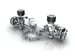 With ZF's RL 82 EC independent suspension as low-floor front axle, buses can transport more axle load. With ZF's RL 82 EC independent suspension as low-floor front axle, buses can transport more axle load.