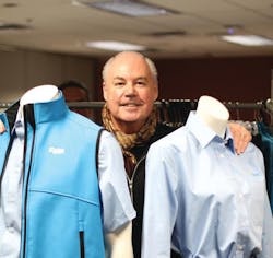 Designer Jean-Claude Poitras created the new design for STM employee uniforms. Designer Jean-Claude Poitras created the new design for STM employee uniforms.