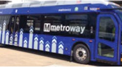 The new Metroway bus being put into service by Metro