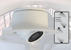 REI's new low profile camera extends only 1 inch from the ceiling. REI's new low profile camera extends only 1 inch from the ceiling.