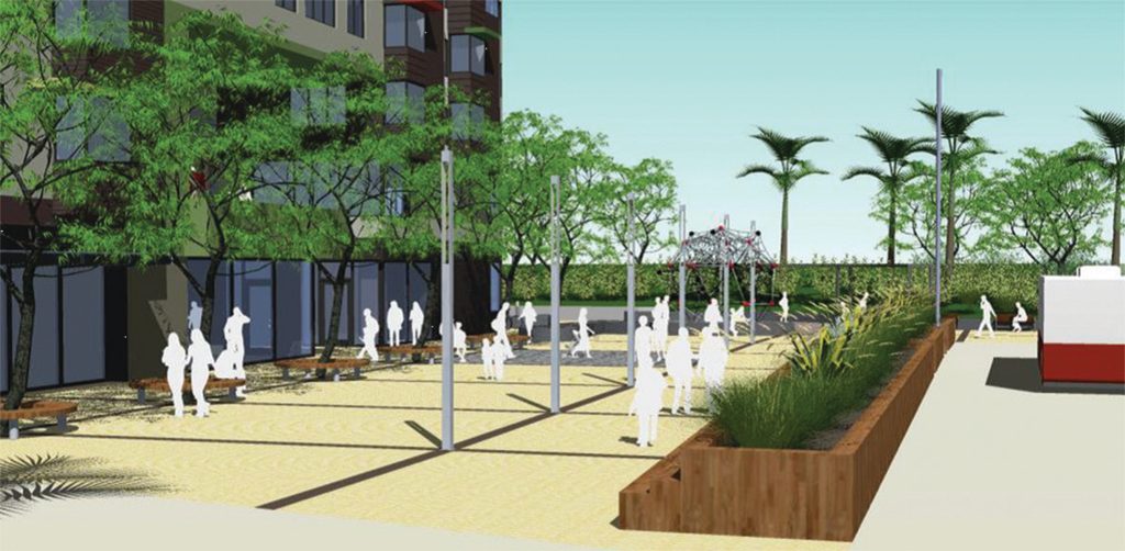 The new plaza next to City College will be known as Unity Plaza.