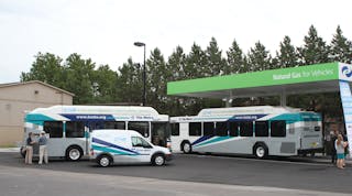 The agency currently has 17 CNG buses in its fleet with eight more arriving next month. CNG vehicles are being phased in as current buses are retired.