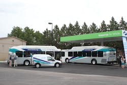 The agency currently has 17 CNG buses in its fleet with eight more arriving next month. CNG vehicles are being phased in as current buses are retired.