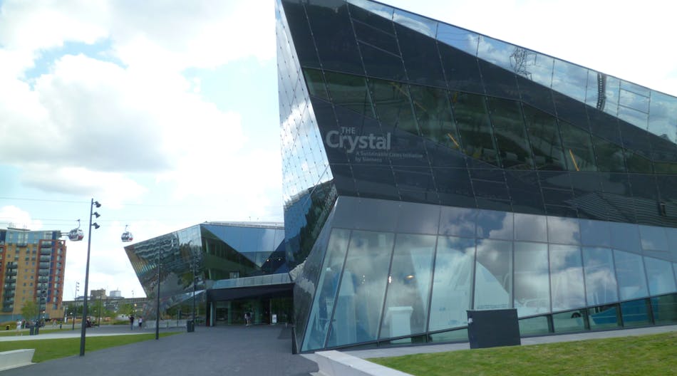 Located near the Thames River in London, The Crystal not only functions as an educational tool for the public, but it also functions as offices for Siemens