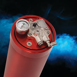 The FMNA fire supression system uses water to protect against fire in enclosed areas, such as the HVAC or engine compartments.