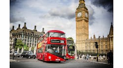 New Wright Bus Routemaster double decker buses being put into service by Transport for London are equipped with Siemens hybrid technology. It&apos;s the largest order of hybrid buses in history.