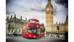New Wright Bus Routemaster double decker buses being put into service by Transport for London are equipped with Siemens hybrid technology. It's the largest order of hybrid buses in history. New Wright Bus Routemaster double decker buses being put into service by Transport for London are equipped with Siemens hybrid technology. It's the largest order of hybrid buses in history.