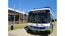 Transpo got the first of its new CNG-powered New Flyer buses on Sept. 16.