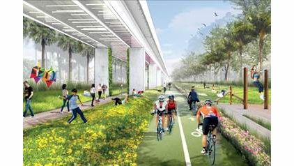 The Underline will run near an underutilized Metrorail line in Miami.